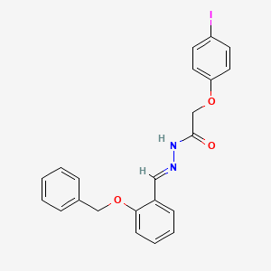 N'-[(E)-[2-(Benzyloxy)phenyl]methylidene]-2-(4-iodophenoxy)acetohydrazide