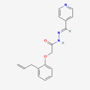 2-[2-(prop-2-en-1-yl)phenoxy]-N'-[(E)-pyridin-4-ylmethylidene]acetohydrazide