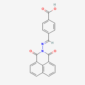 4-({[1,3-dioxo-1H-benzo[de]isoquinolin-2(3H)-yl]imino}methyl)benzoic acid