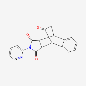 2-(2-Pyridinyl)-3A,4,9,9A-tetrahydro-1H-4,9-ethanobenzo[F]isoindole-1,3,10(2H)-trione