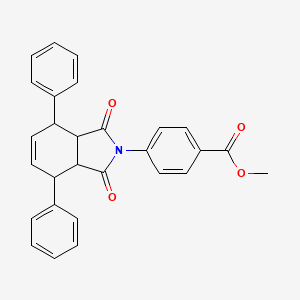 methyl 4-(1,3-dioxo-4,7-diphenyl-1,3,3a,4,7,7a-hexahydro-2H-isoindol-2-yl)benzoate