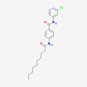 N-(3-chlorophenyl)-4-(decanoylamino)benzamide