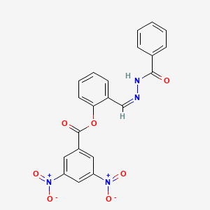 2-{(Z)-[2-(phenylcarbonyl)hydrazinylidene]methyl}phenyl 3,5-dinitrobenzoate