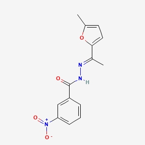 N'-[(1E)-1-(5-methylfuran-2-yl)ethylidene]-3-nitrobenzohydrazide