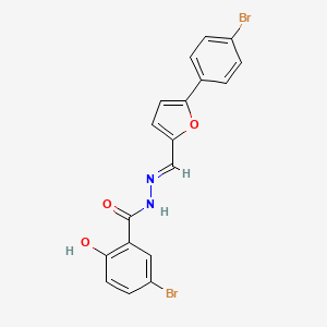 5-Bromo-N'-[(E)-[5-(4-bromophenyl)furan-2-YL]methylidene]-2-hydroxybenzohydrazide