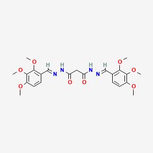 N'~1~,N'~3~-bis[(E)-(2,3,4-trimethoxyphenyl)methylidene]propanedihydrazide