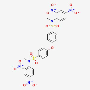 molecular formula C26H20N6O13S2 B11555025 4,4'-oxybis[N-(2,4-dinitrophenyl)-N-methylbenzenesulfonamide] 