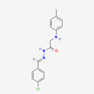 N'-[(E)-(4-chlorophenyl)methylidene]-2-(4-toluidino)acetohydrazide