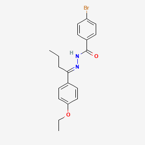 4-bromo-N'-[(1E)-1-(4-ethoxyphenyl)butylidene]benzohydrazide