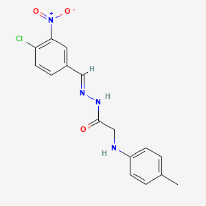 N'-[(E)-(4-Chloro-3-nitrophenyl)methylidene]-2-[(4-methylphenyl)amino]acetohydrazide