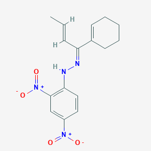 (1E)-1-[(2E)-1-(cyclohex-1-en-1-yl)but-2-en-1-ylidene]-2-(2,4-dinitrophenyl)hydrazine