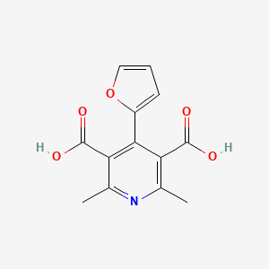 4-(Furan-2-yl)-2,6-dimethylpyridine-3,5-dicarboxylic acid