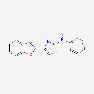 4-(1-benzofuran-2-yl)-N-phenyl-1,3-thiazol-2-amine