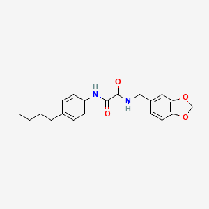 N-(1,3-benzodioxol-5-ylmethyl)-N'-(4-butylphenyl)ethanediamide