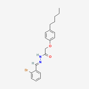 N'-[(E)-(2-bromophenyl)methylidene]-2-(4-pentylphenoxy)acetohydrazide