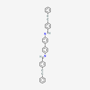 N,N'-bis{(E)-[4-(phenylethynyl)phenyl]methylidene}biphenyl-4,4'-diamine