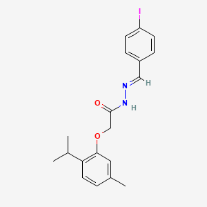 N'-[(E)-(4-iodophenyl)methylidene]-2-[5-methyl-2-(propan-2-yl)phenoxy]acetohydrazide