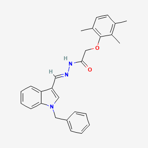 N'-[(E)-(1-benzyl-1H-indol-3-yl)methylidene]-2-(2,3,6-trimethylphenoxy)acetohydrazide