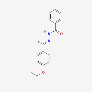 N'-[(E)-[4-(Propan-2-yloxy)phenyl]methylidene]benzohydrazide