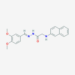 N'-[(E)-(3,4-Dimethoxyphenyl)methylidene]-2-[(naphthalen-2-YL)amino]acetohydrazide