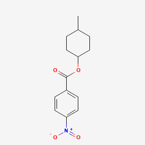 molecular formula C14H17NO4 B11555512 4-Methylcyclohexyl 4-nitrobenzoate 