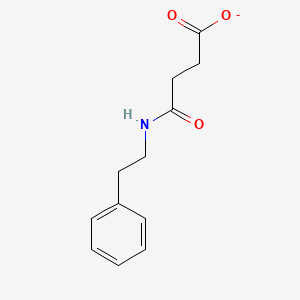 molecular formula C12H14NO3- B11555568 4-Oxo-4-[(2-phenylethyl)amino]butanoate 