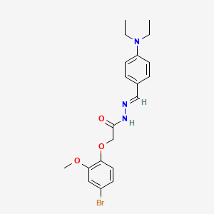 2-(4-Bromo-2-methoxyphenoxy)-N'-[(E)-[4-(diethylamino)phenyl]methylidene]acetohydrazide