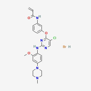 molecular formula C₂₅H₂₇ClN₆O₃ xHBr B1155565 WZ4002 hydrobromide 