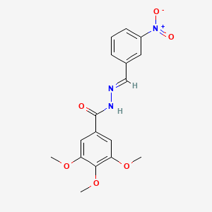 3,4,5-trimethoxy-N'-[(E)-(3-nitrophenyl)methylidene]benzohydrazide