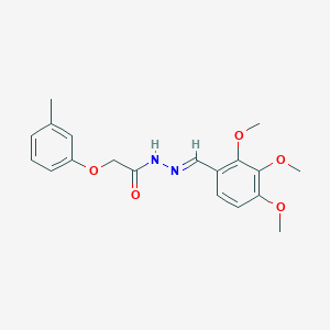 2-(3-methylphenoxy)-N'-[(E)-(2,3,4-trimethoxyphenyl)methylidene]acetohydrazide