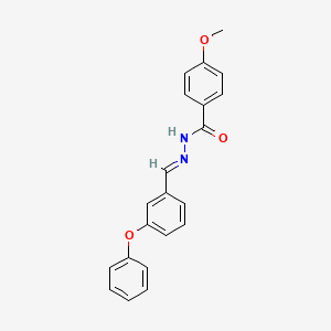 4-methoxy-N'-[(E)-(3-phenoxyphenyl)methylidene]benzohydrazide