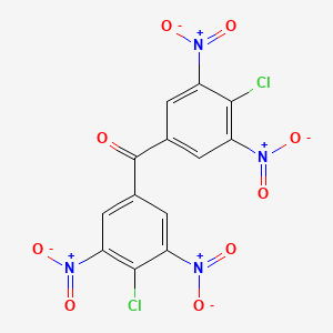 molecular formula C13H4Cl2N4O9 B11555774 Bis(4-chloro-3,5-dinitrophenyl)methanone 