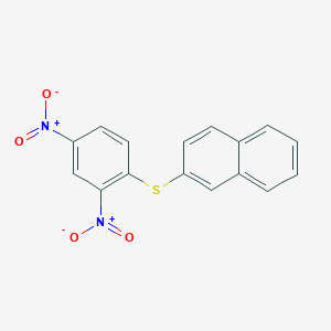 molecular formula C16H10N2O4S B11555817 2-[(2,4-Dinitrophenyl)sulfanyl]naphthalene 