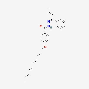 molecular formula C27H38N2O2 B11555827 4-(decyloxy)-N'-[(1Z)-1-phenylbutylidene]benzohydrazide 