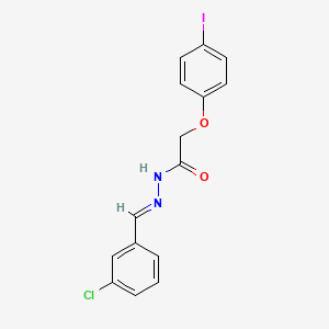 N'-[(E)-(3-chlorophenyl)methylidene]-2-(4-iodophenoxy)acetohydrazide