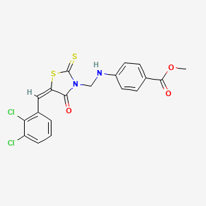 methyl 4-({[(5E)-5-(2,3-dichlorobenzylidene)-4-oxo-2-thioxo-1,3-thiazolidin-3-yl]methyl}amino)benzoate