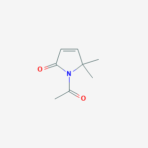 molecular formula C8H11NO2 B115559 1-Acetyl-5,5-dimethyl-1H-pyrrol-2(5H)-one CAS No. 143359-79-9