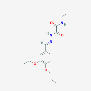 2-[(2E)-2-(3-ethoxy-4-propoxybenzylidene)hydrazinyl]-2-oxo-N-(prop-2-en-1-yl)acetamide