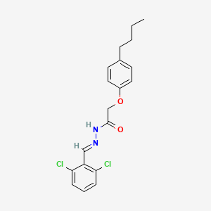 2-(4-butylphenoxy)-N'-[(E)-(2,6-dichlorophenyl)methylidene]acetohydrazide