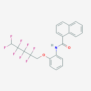 N-{2-[(2,2,3,3,4,4,5,5-octafluoropentyl)oxy]phenyl}naphthalene-1-carboxamide