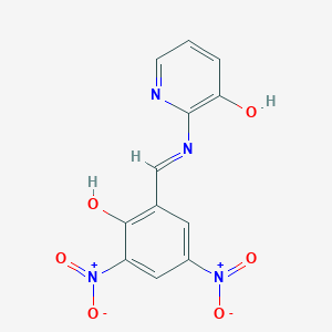 2-{[(E)-(2-hydroxy-3,5-dinitrophenyl)methylidene]amino}pyridin-3-ol