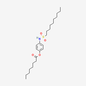 4-[(Decylsulfonyl)amino]phenyl octanoate