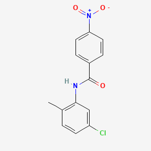 molecular formula C14H11ClN2O3 B11556197 N-(5-chloro-2-methylphenyl)-4-nitrobenzamide 