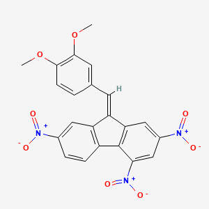 (9E)-9-(3,4-dimethoxybenzylidene)-2,4,7-trinitro-9H-fluorene