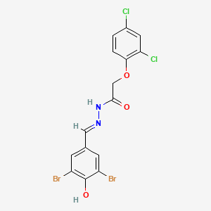 N'-[(E)-(3,5-dibromo-4-hydroxyphenyl)methylidene]-2-(2,4-dichlorophenoxy)acetohydrazide