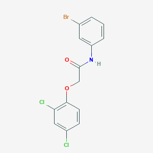 molecular formula C14H10BrCl2NO2 B11556264 N-(3-bromophenyl)-2-(2,4-dichlorophenoxy)acetamide 