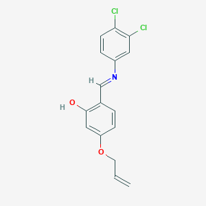 2-[(E)-[(3,4-Dichlorophenyl)imino]methyl]-5-(prop-2-EN-1-yloxy)phenol