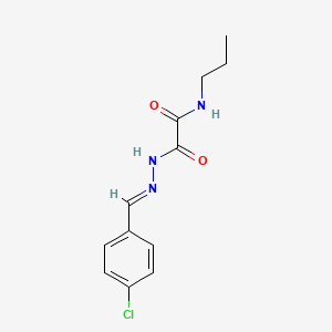 1-{N'-[(E)-(4-Chlorophenyl)methylidene]hydrazinecarbonyl}-N-propylformamide