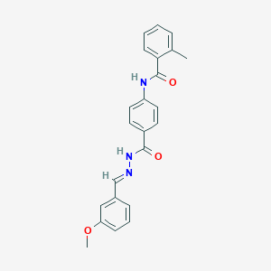 N-(4-{[(2E)-2-(3-methoxybenzylidene)hydrazinyl]carbonyl}phenyl)-2-methylbenzamide