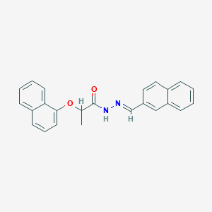 molecular formula C24H20N2O2 B11556303 N'-[(E)-naphthalen-2-ylmethylidene]-2-(naphthalen-1-yloxy)propanehydrazide 